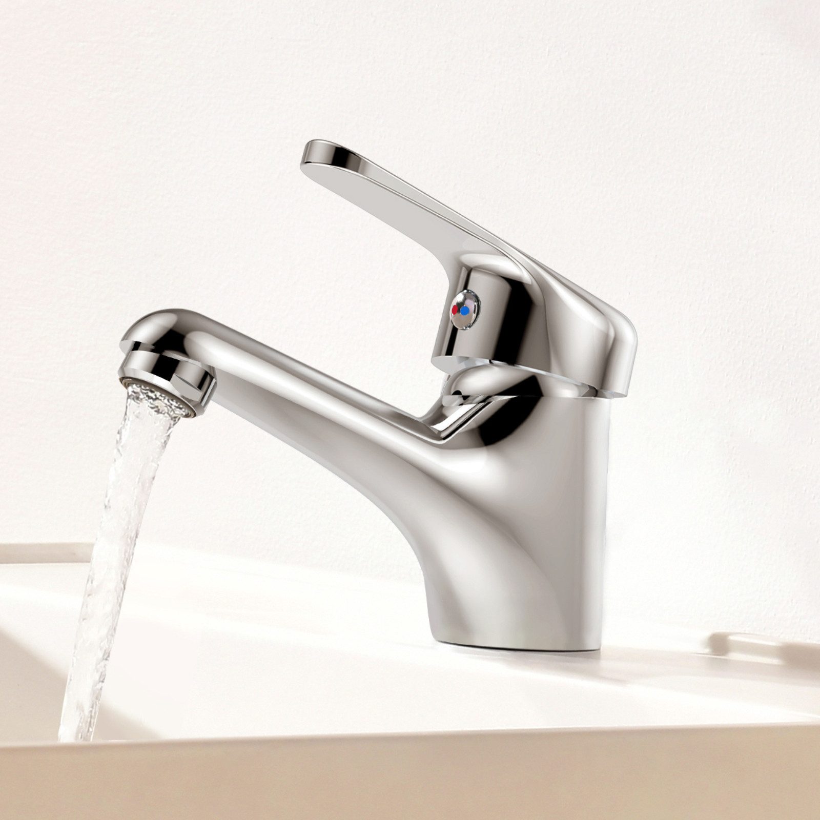 Auralum Max Waschtischarmatur Chrom Wasserhahn Bad günstig online kaufen