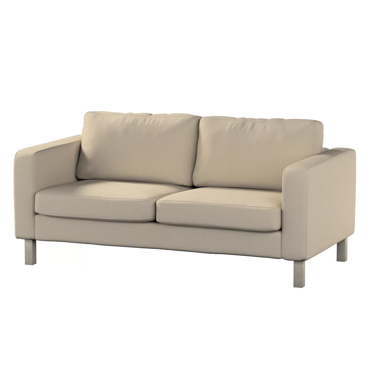 Bezug für Karlstad 2-Sitzer Sofa nicht ausklappbar, beige, Sofahusse, Karls günstig online kaufen