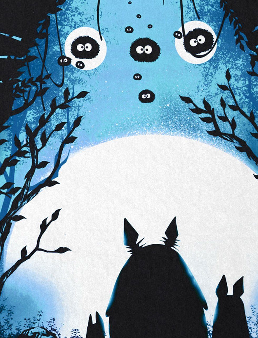 style3 T-Shirt Russmännchen Vollmond anime ghibli günstig online kaufen