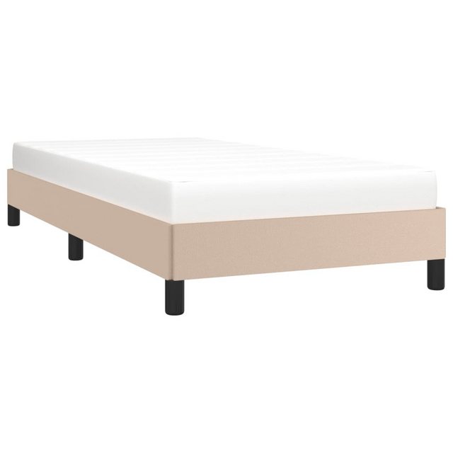 vidaXL Bett Bettgestell Cappuccino-Braun 80x200 cm Kunstleder günstig online kaufen