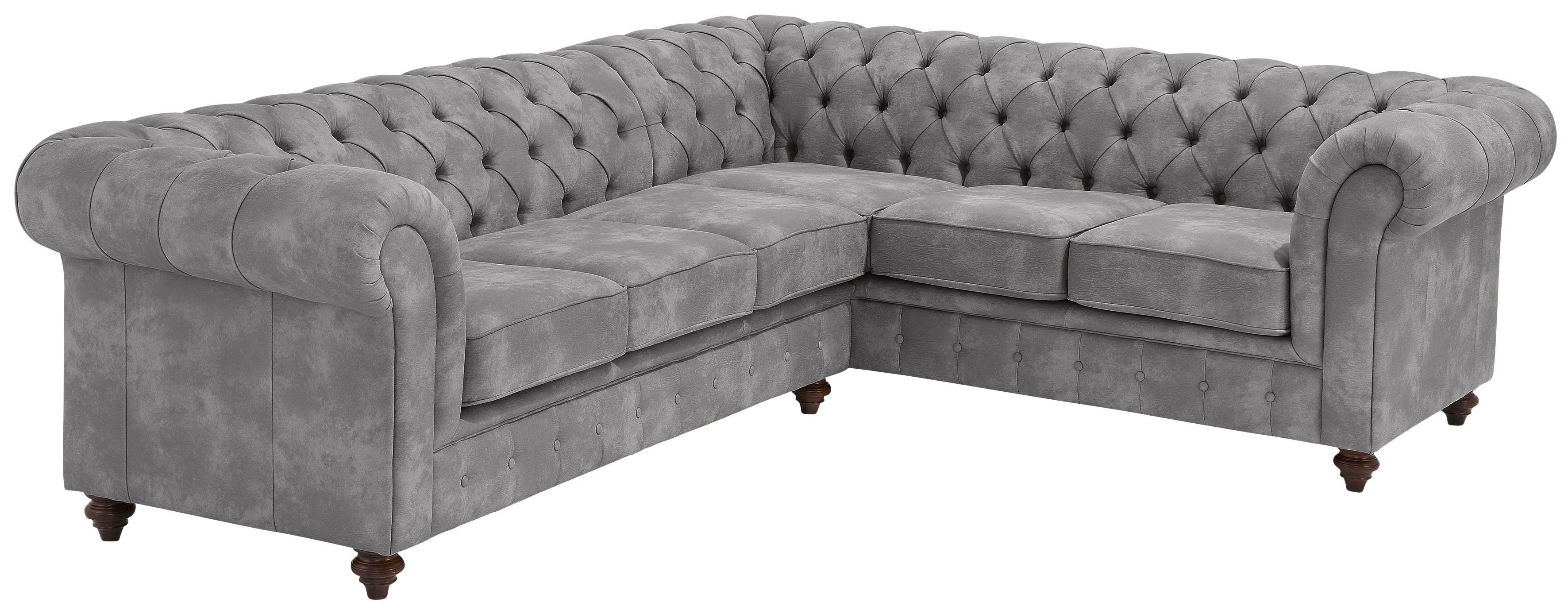 Home affaire Chesterfield-Sofa Chesterfield Ecksofa, auch günstig online kaufen