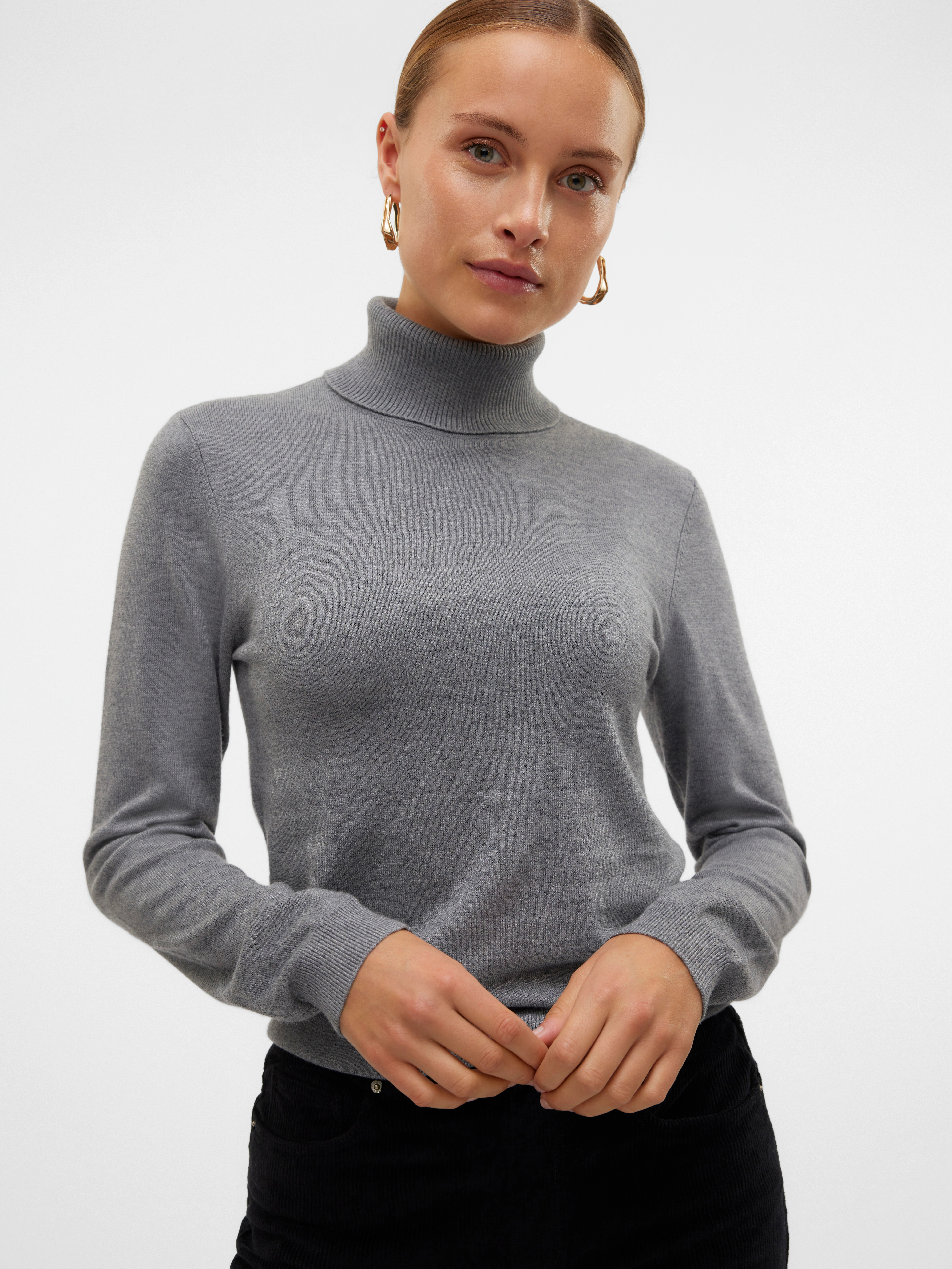 Vero Moda Strickpullover VMIRIS LS ROLLNECK PULLOVER GA NOOS günstig online kaufen