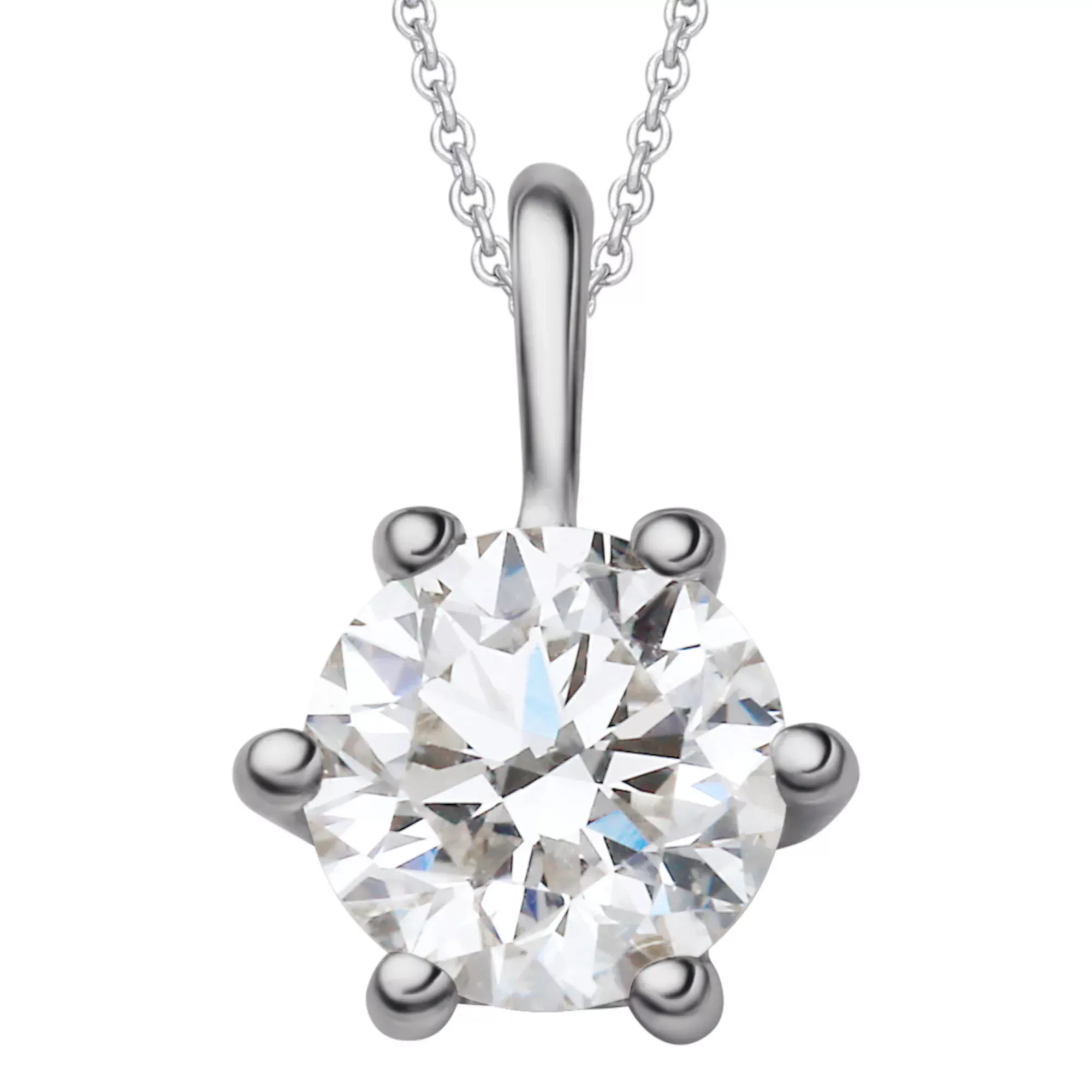 ONE ELEMENT Kettenanhänger "0.3 ct Diamant Brillant Anhänger aus 585 Weißgo günstig online kaufen