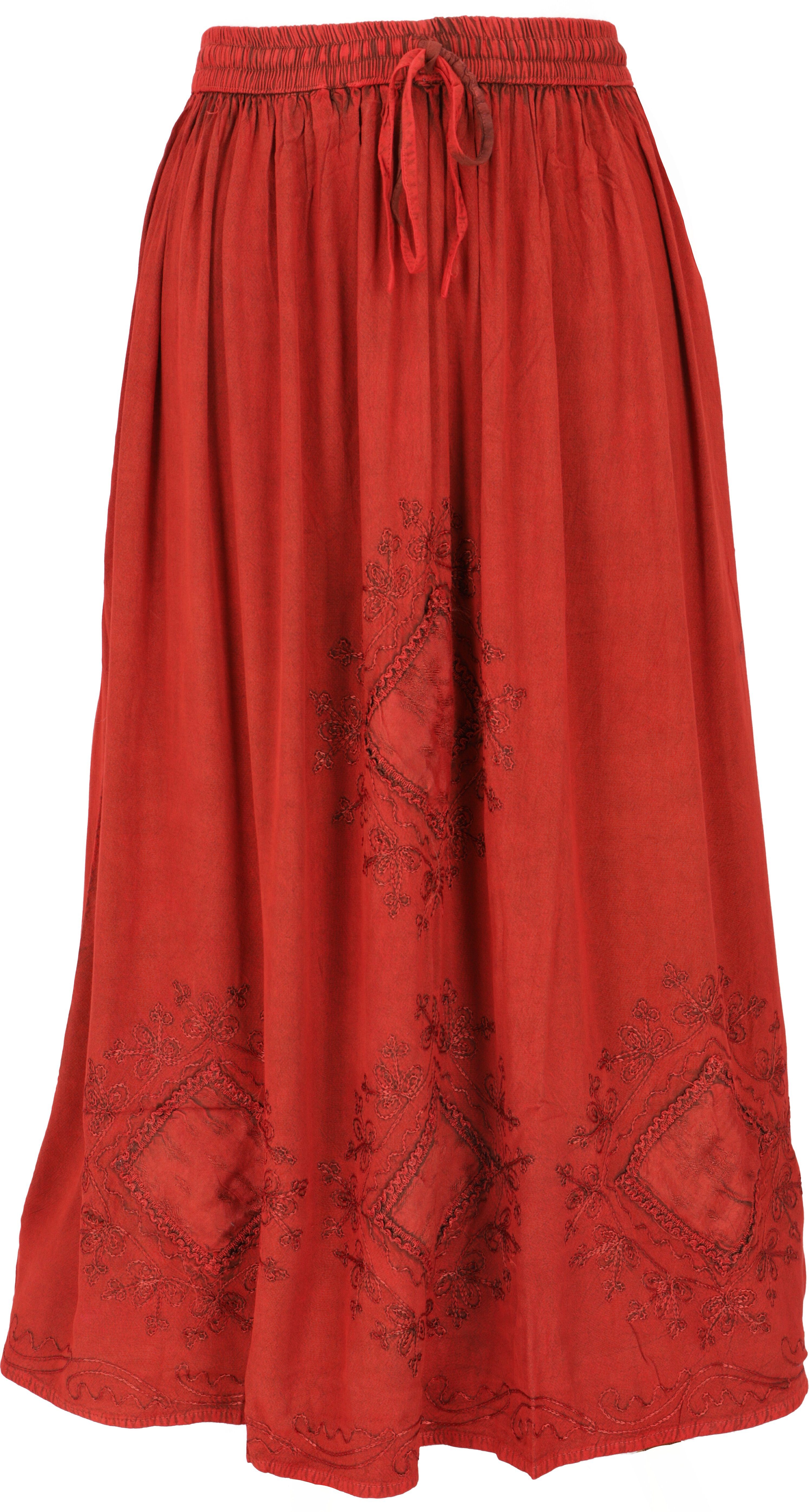 Guru-Shop Minirock Bestickter Boho Hippierock, indischer günstig online kaufen