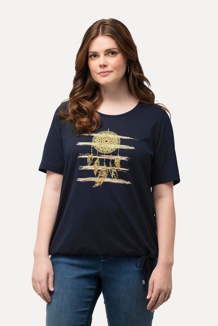 Ulla Popken T-Shirt T-Shirt Traumfänger Classic Rundhals Halbarm günstig online kaufen