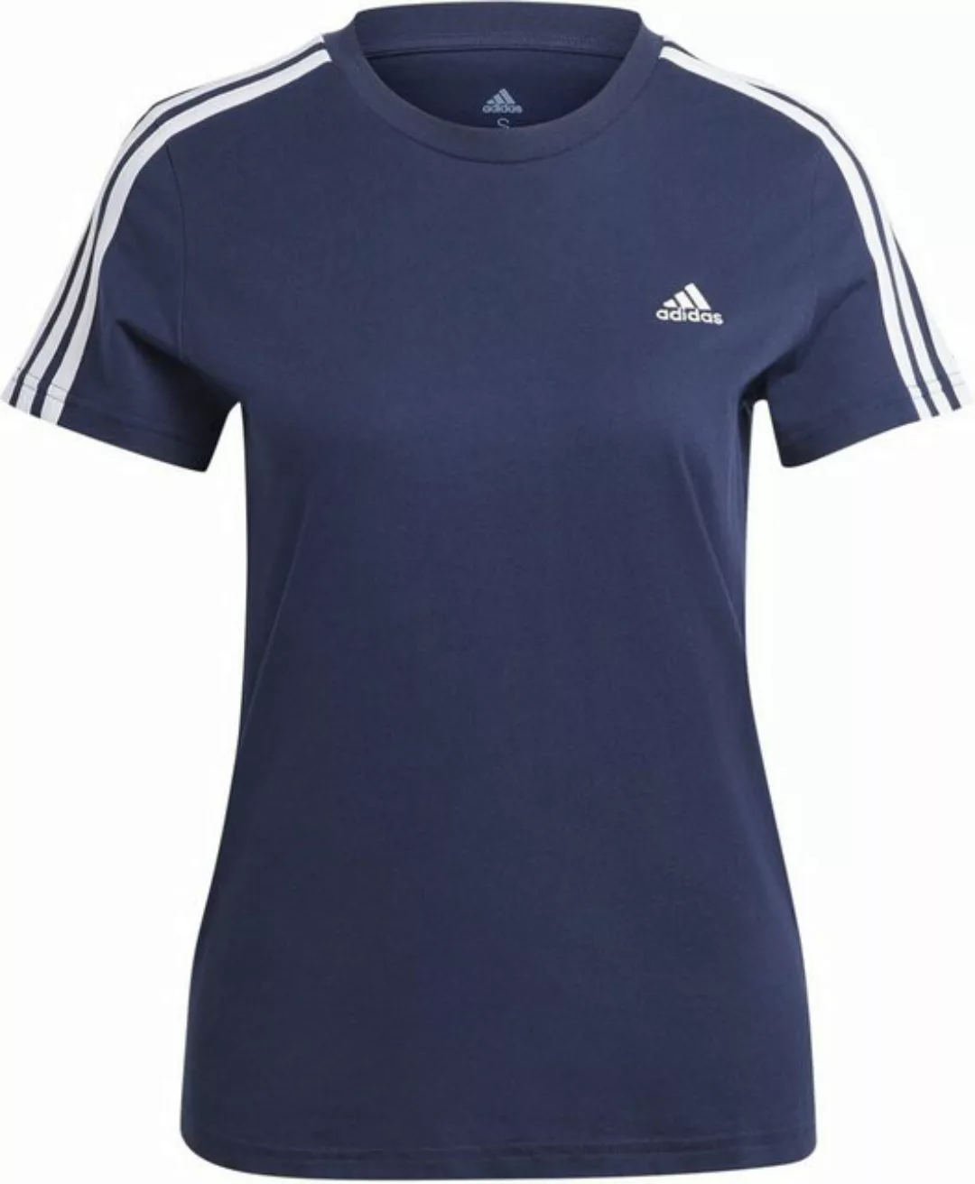 adidas Sportswear Kurzarmshirt LOUNGEWEAR Slim 3-Streifen Damen T-Shirt - L günstig online kaufen