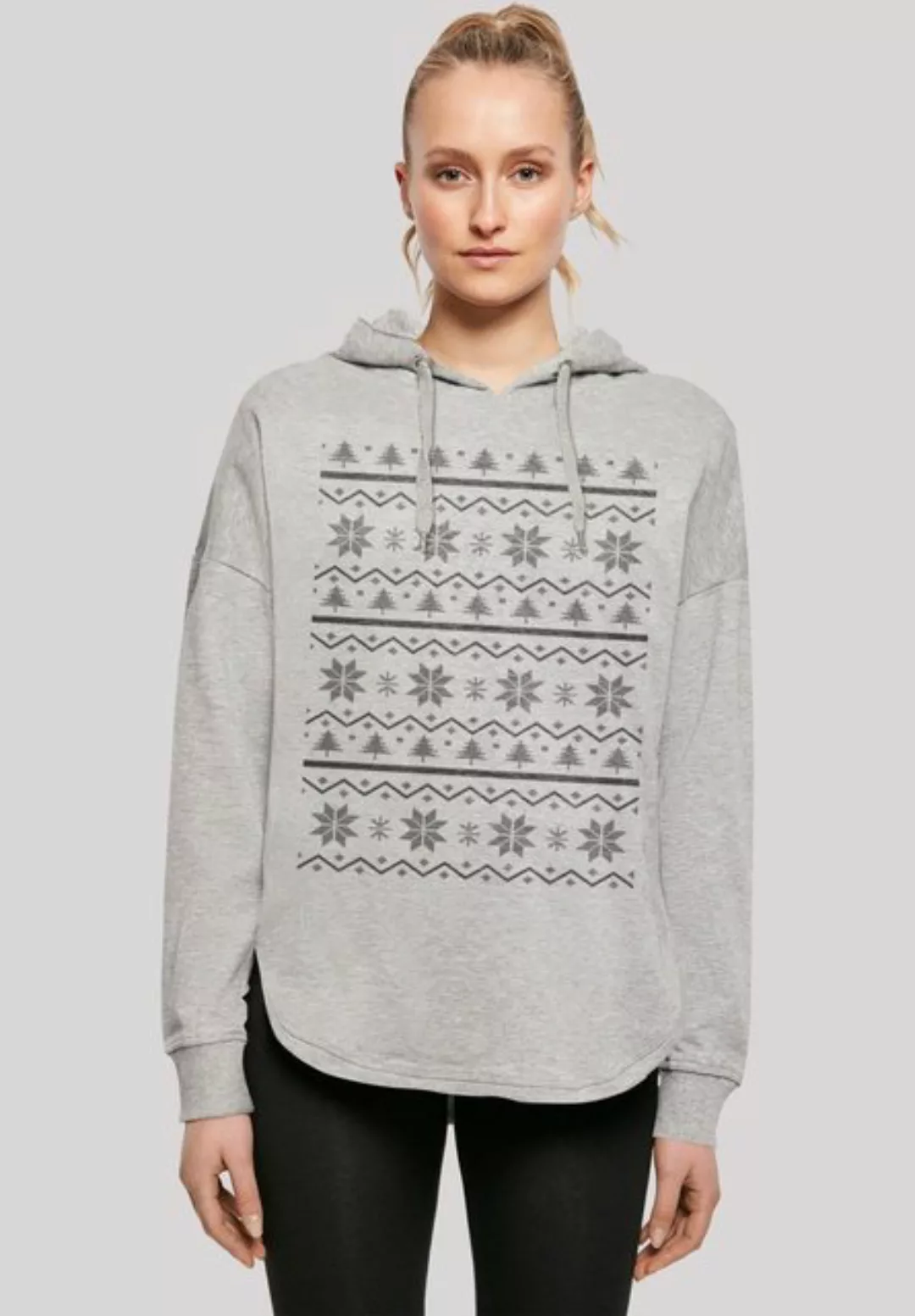 F4NT4STIC Kapuzenpullover Scandinavian Muster Weihnachten Print günstig online kaufen