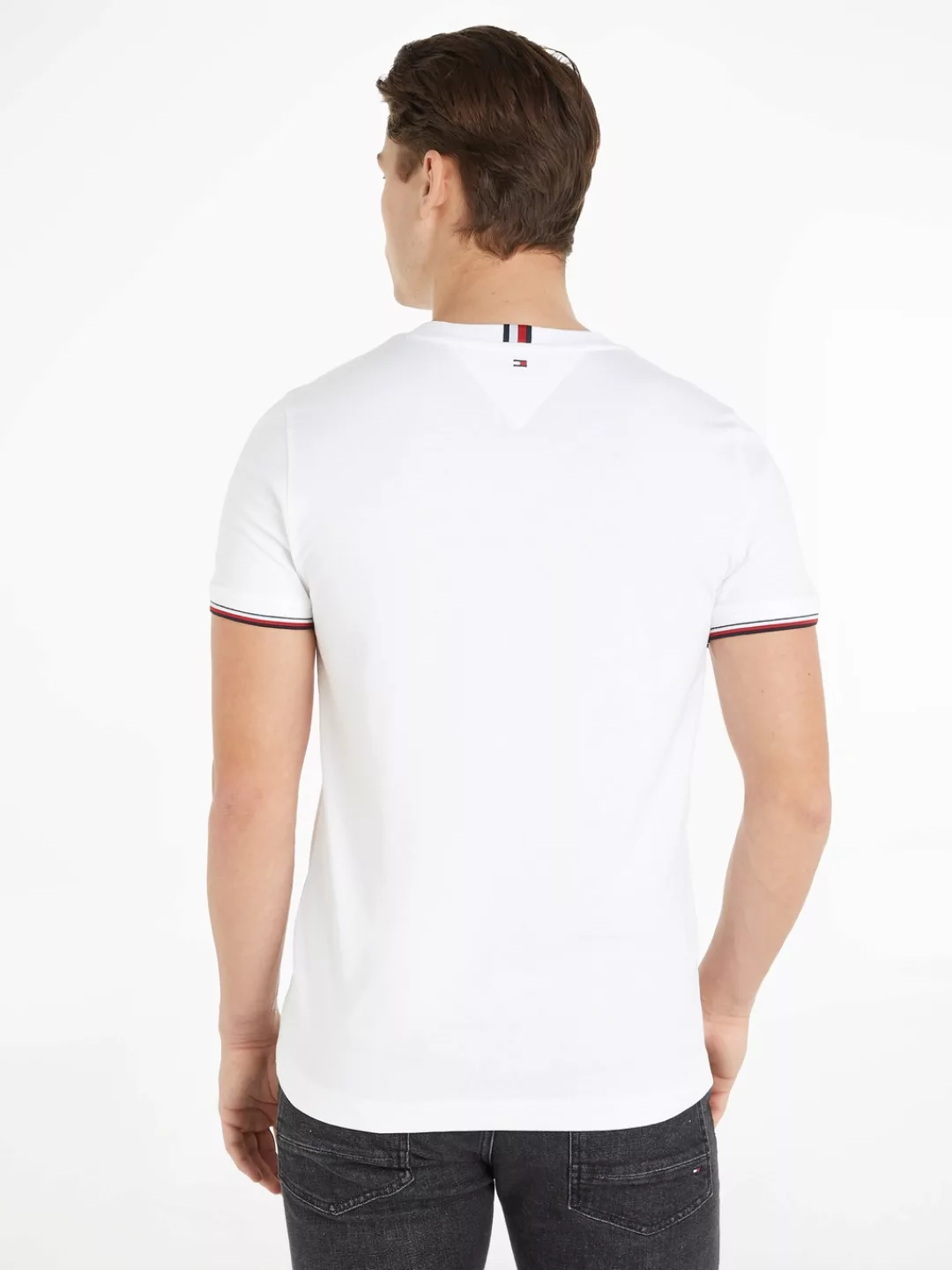 Tommy Hilfiger T-Shirt "TOMMY LOGO TIPPED TEE" günstig online kaufen