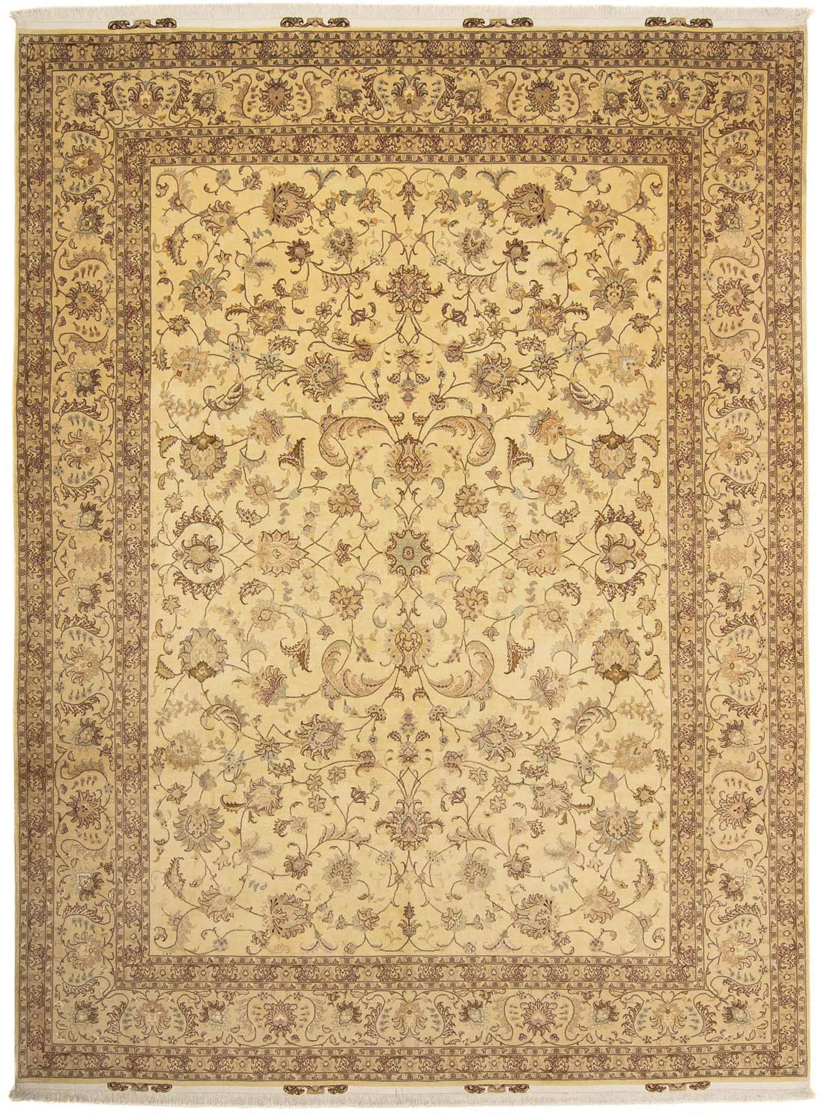 morgenland Orientteppich »Perser - Täbriz - Royal - 393 x 298 cm - hellbrau günstig online kaufen