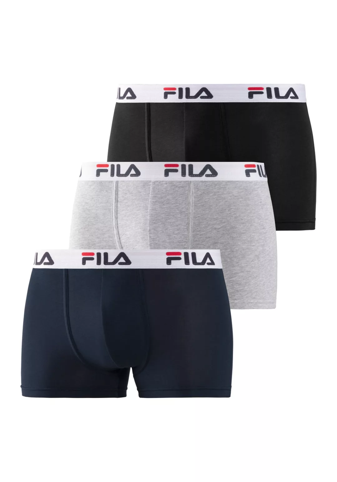 Fila Boxer, (Packung, 3 St.), mit Logo Schriftzug im Bund günstig online kaufen