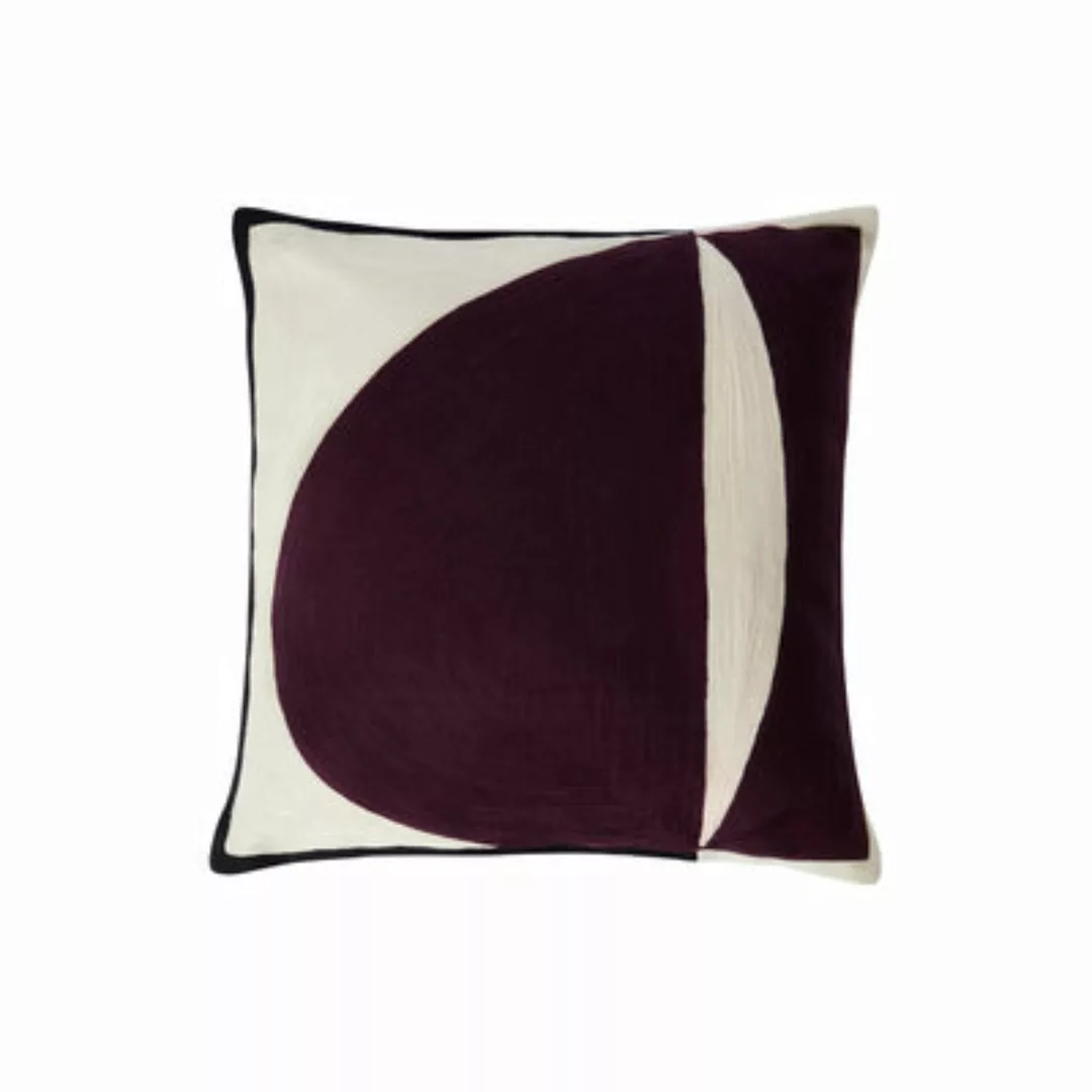 Kissen Abstrait textil violett / 42 x 42 cm - Maison Sarah Lavoine - Violet günstig online kaufen