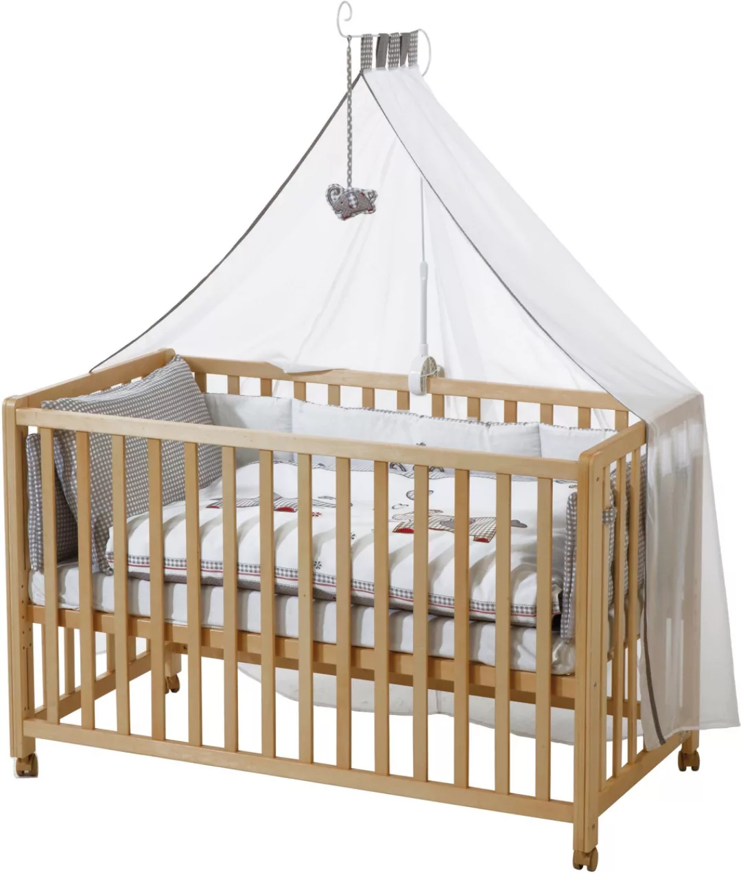 roba® Babybett »Room Bed, Jumbo twins grau«, (6 tlg.) günstig online kaufen