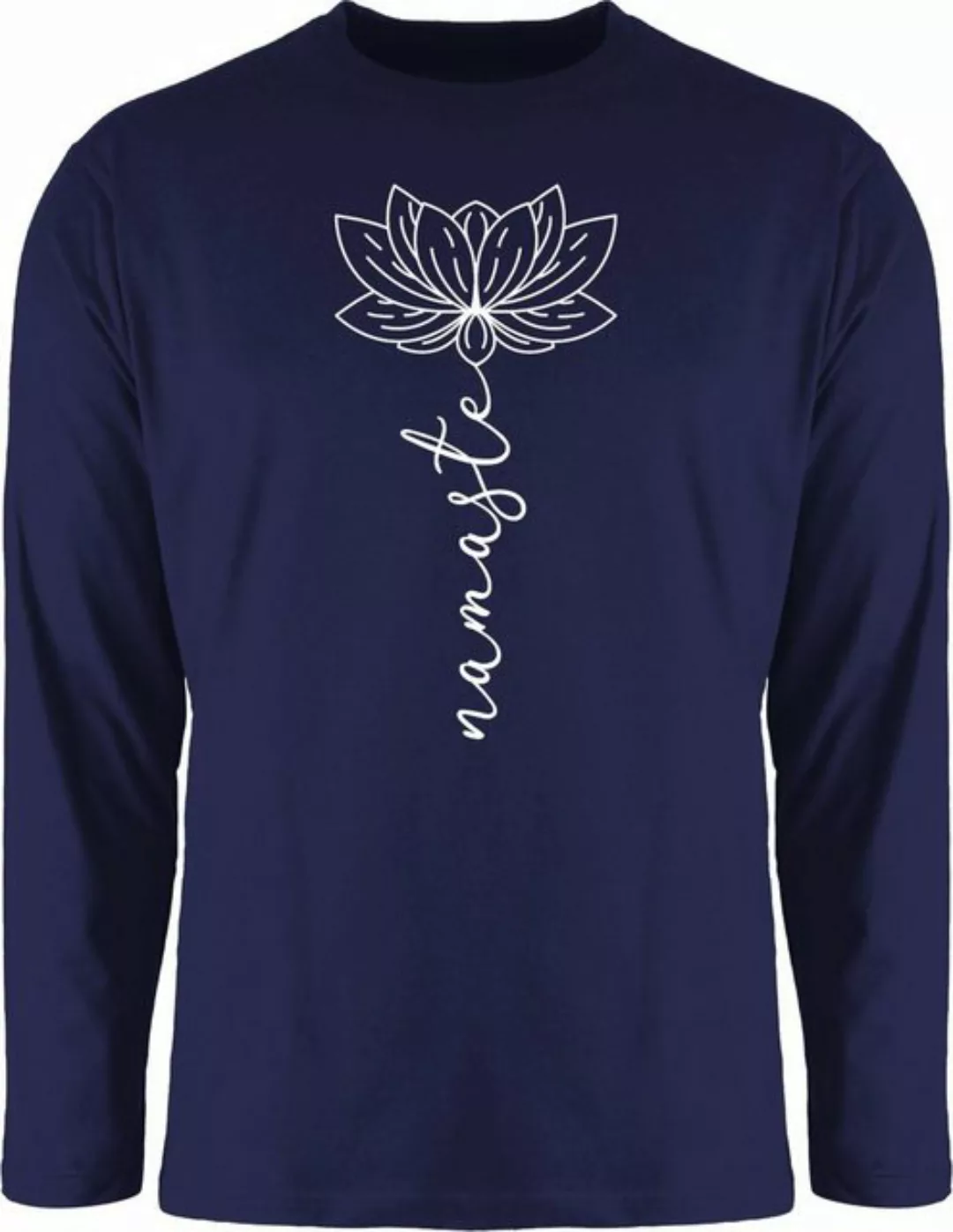 Shirtracer Rundhalsshirt Namaste Lotusblüte Yoga Chakra Yoga und Wellness G günstig online kaufen