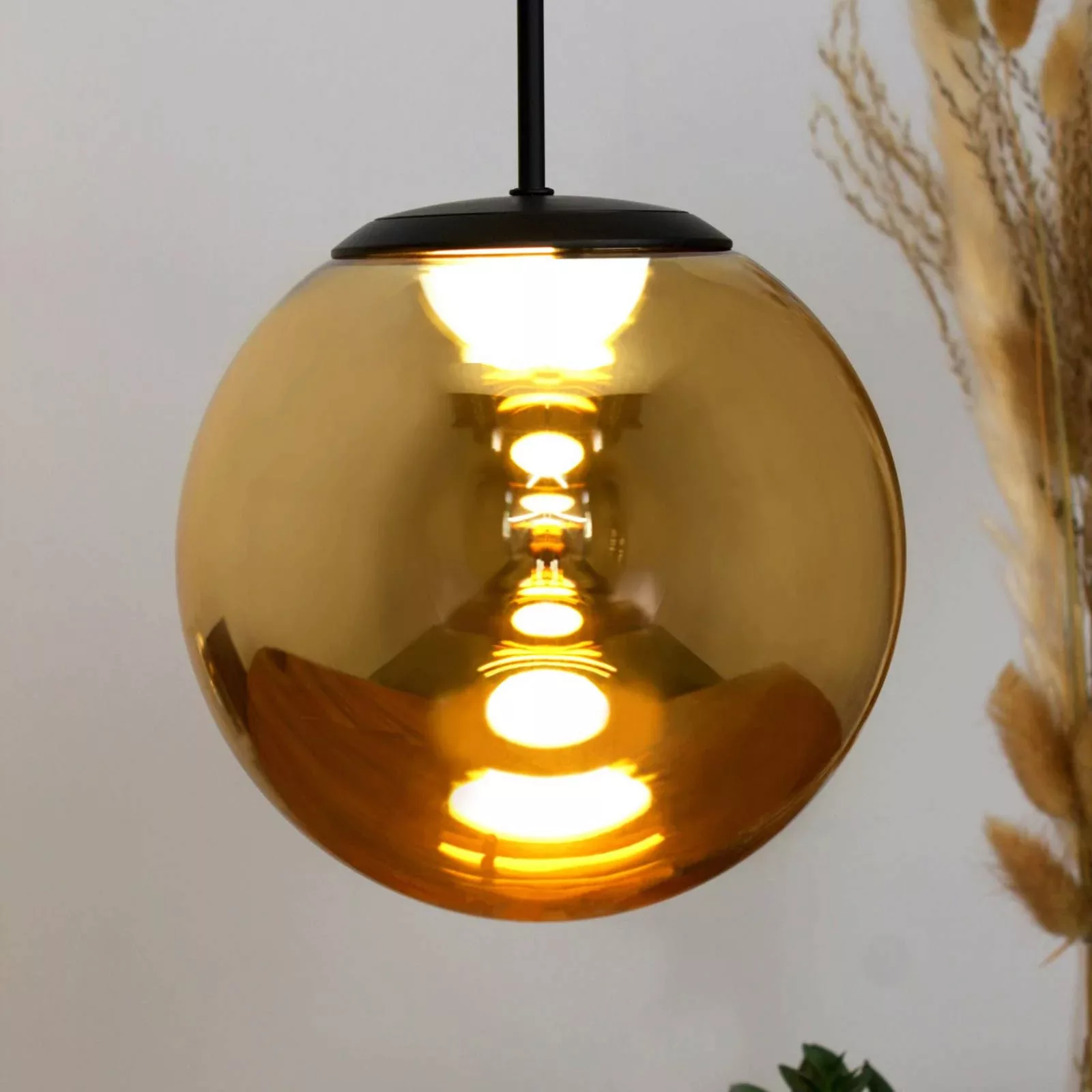 LED Pendelleuchte Altair in Gold und Schwarz 5W 450lm günstig online kaufen