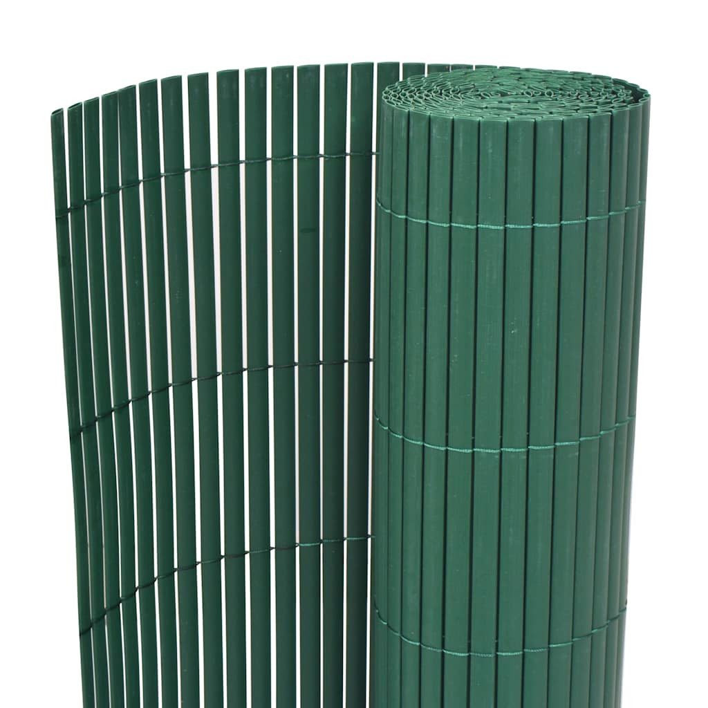 vidaXL Gartenzaun Gartenzaun Doppelseitig PVC 90x300 günstig online kaufen
