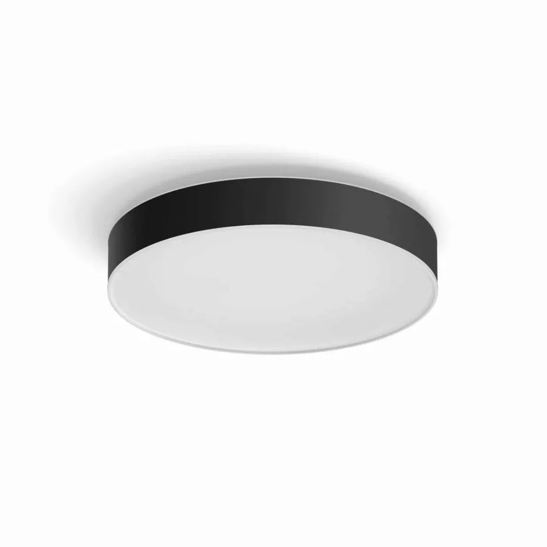 Philips Hue Bluetooth White Ambiance LED Deckenleuchte Enrave in Schwarz 33 günstig online kaufen