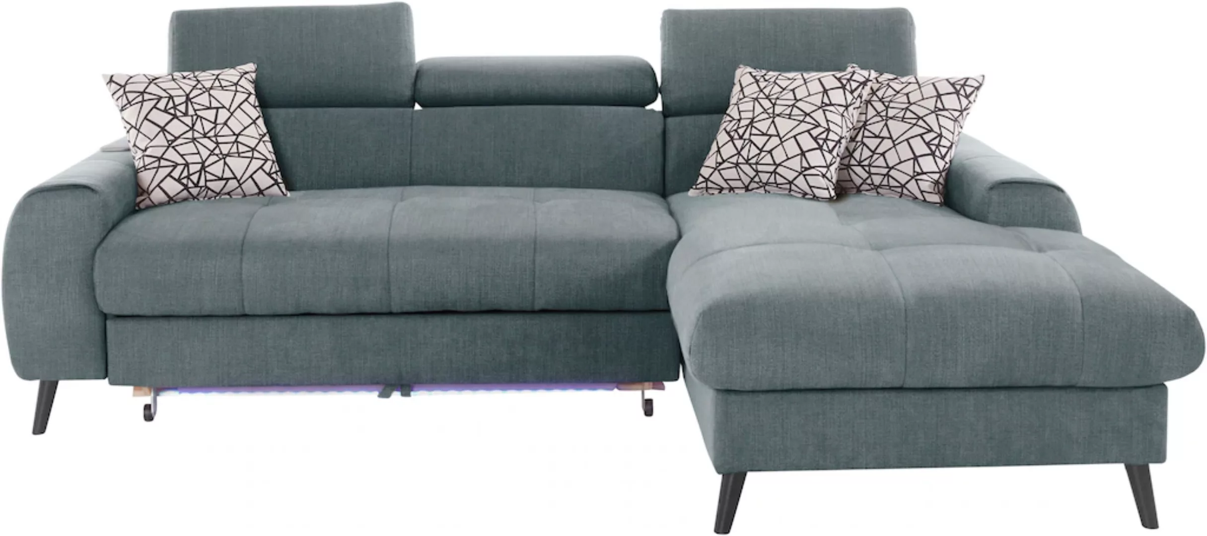 COTTA Ecksofa "Mia L-Form", 3-tlg.-Kissen-Set, Recamiere, wahlweise mit ode günstig online kaufen