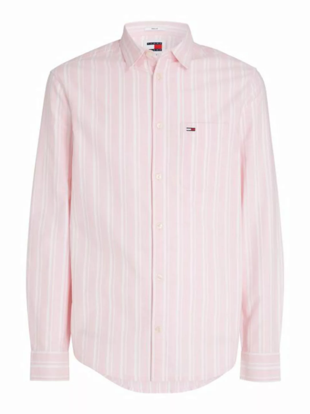 Tommy Jeans Langarmhemd TJM REG OXFORD STRIPE SHIRT mit Brusttasche günstig online kaufen