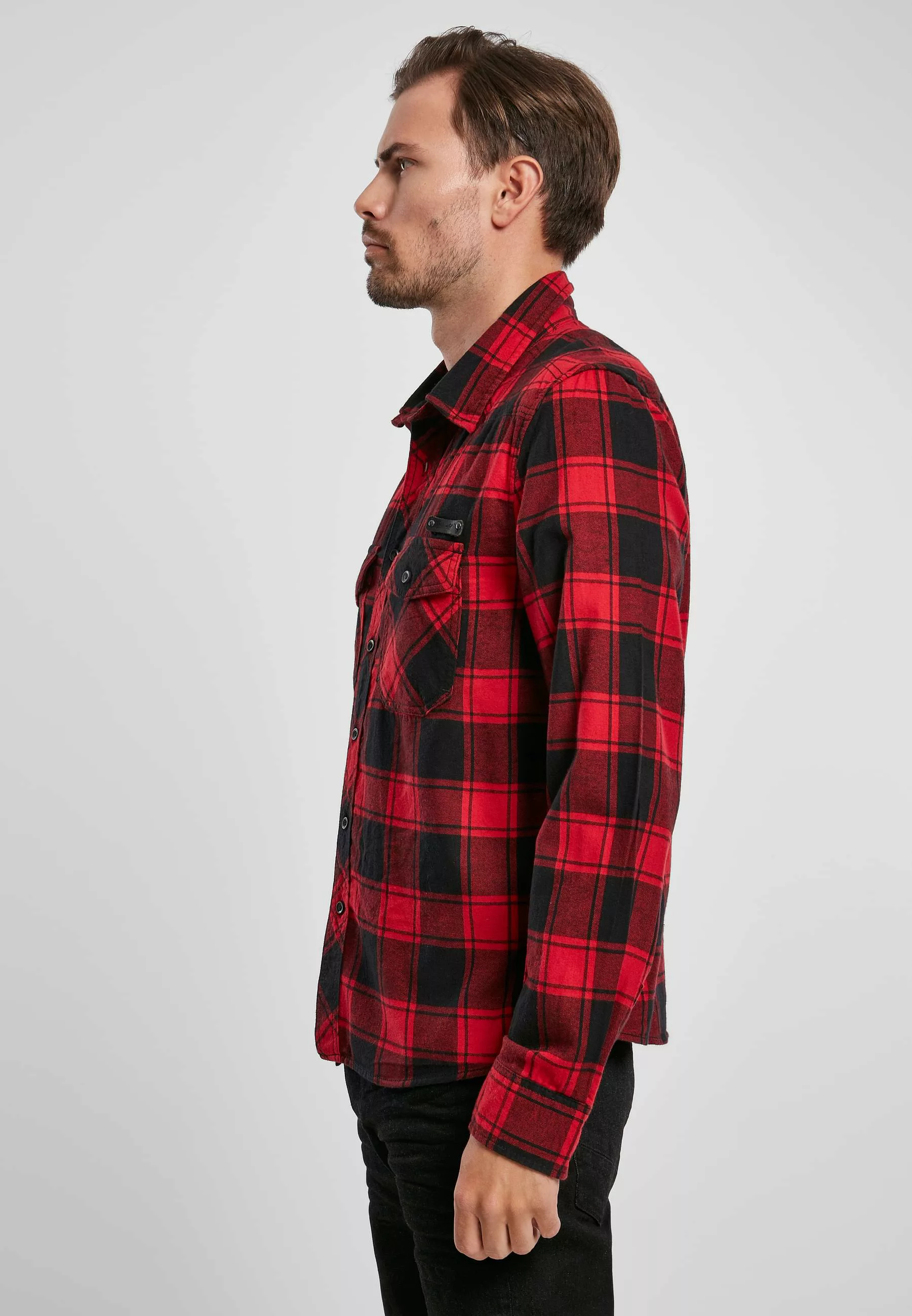 Brandit Langarmhemd "Brandit Herren Checked Shirt", (1 tlg.) günstig online kaufen