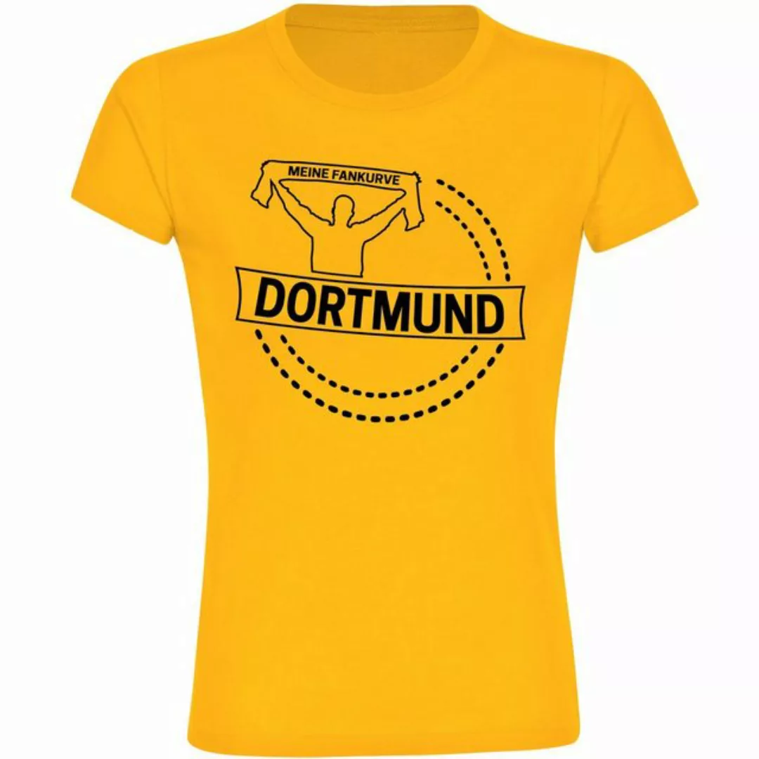 multifanshop T-Shirt Damen Dortmund - Meine Fankurve - Frauen günstig online kaufen