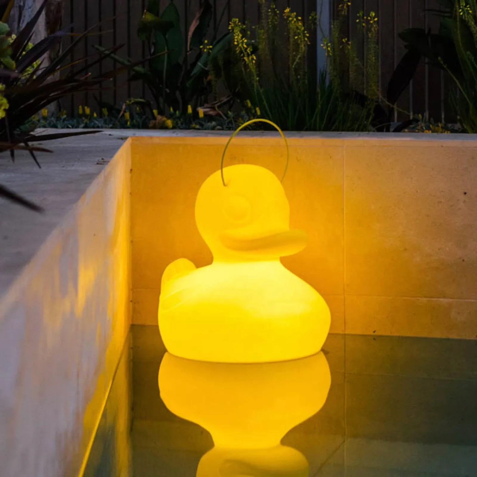 LED-Designleuchte DUCK-DUCK XL für außen in Gelb günstig online kaufen