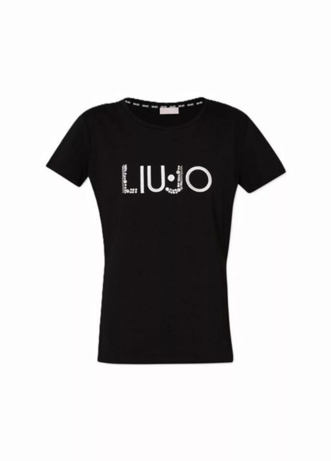 Liu Jo T-Shirt - Shirt - Kurzarmshirt - T-Shirt mit Applikationen günstig online kaufen