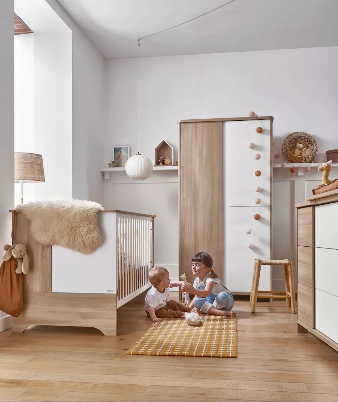 Galipette Babyzimmer-Komplettset »Sasha«, (Set, 5 St., Bett, Wickelablage, günstig online kaufen