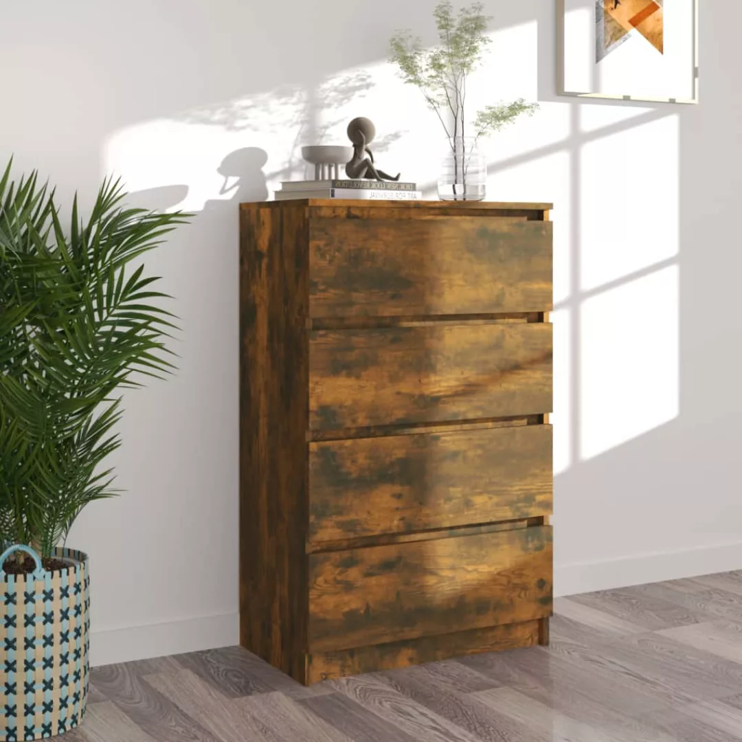 Vidaxl Sideboard Räuchereiche 60x35x98,5 Cm Holzwerkstoff günstig online kaufen