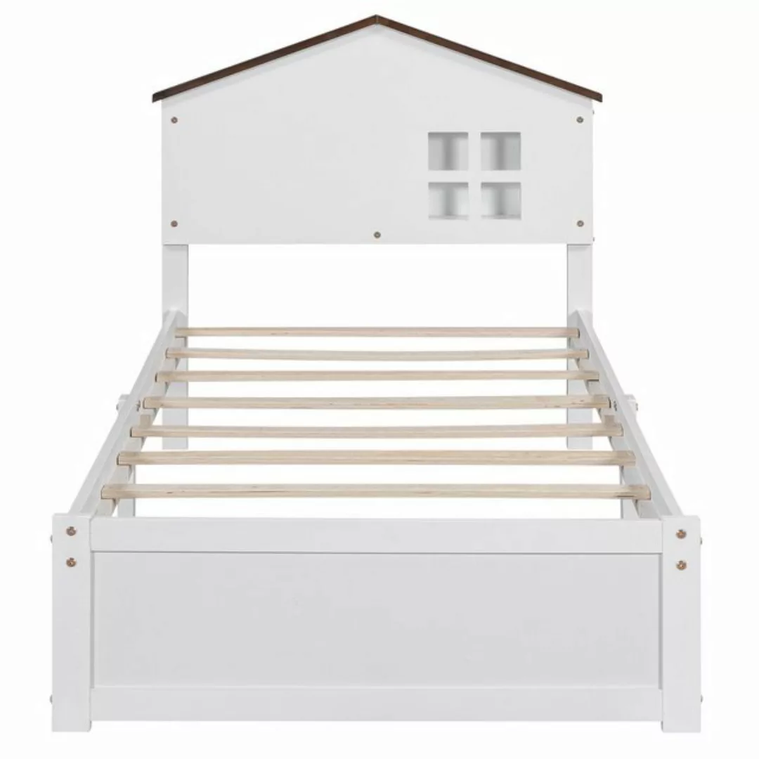 MODFU Kinderbett Doppelbett, kleine Fensterdekoration, LED-Nachtlicht (90*2 günstig online kaufen