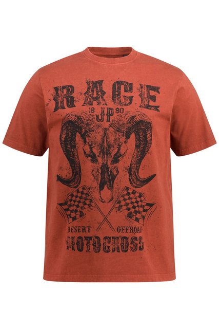 JP1880 T-Shirt T-Shirt Halbarm Vintage Look Race Print Rundhals günstig online kaufen