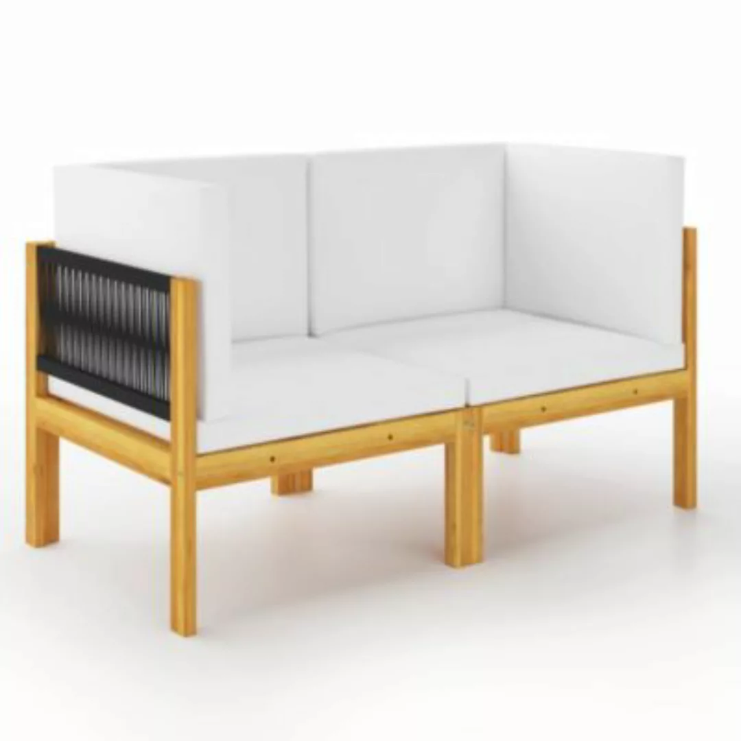 vidaXL Akazie Massivholz Gartenmöbel Sitzgruppe Lounge Sofa mehrere Auswahl günstig online kaufen