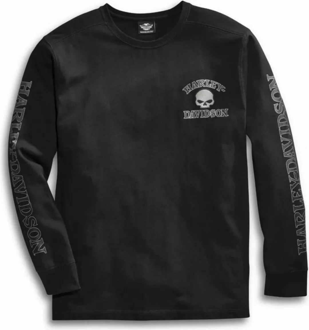 HARLEY-DAVIDSON Langarmshirt Herren Pullover Willie G Skull Longsleeve Lang günstig online kaufen