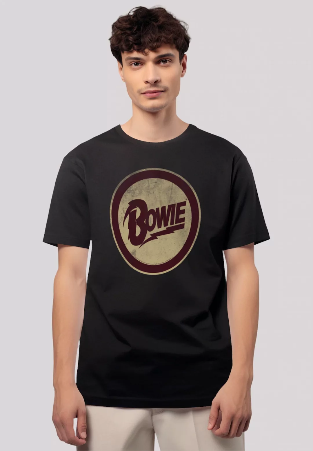 F4NT4STIC T-Shirt "David Bowie Circle Logo", Premium Qualität günstig online kaufen