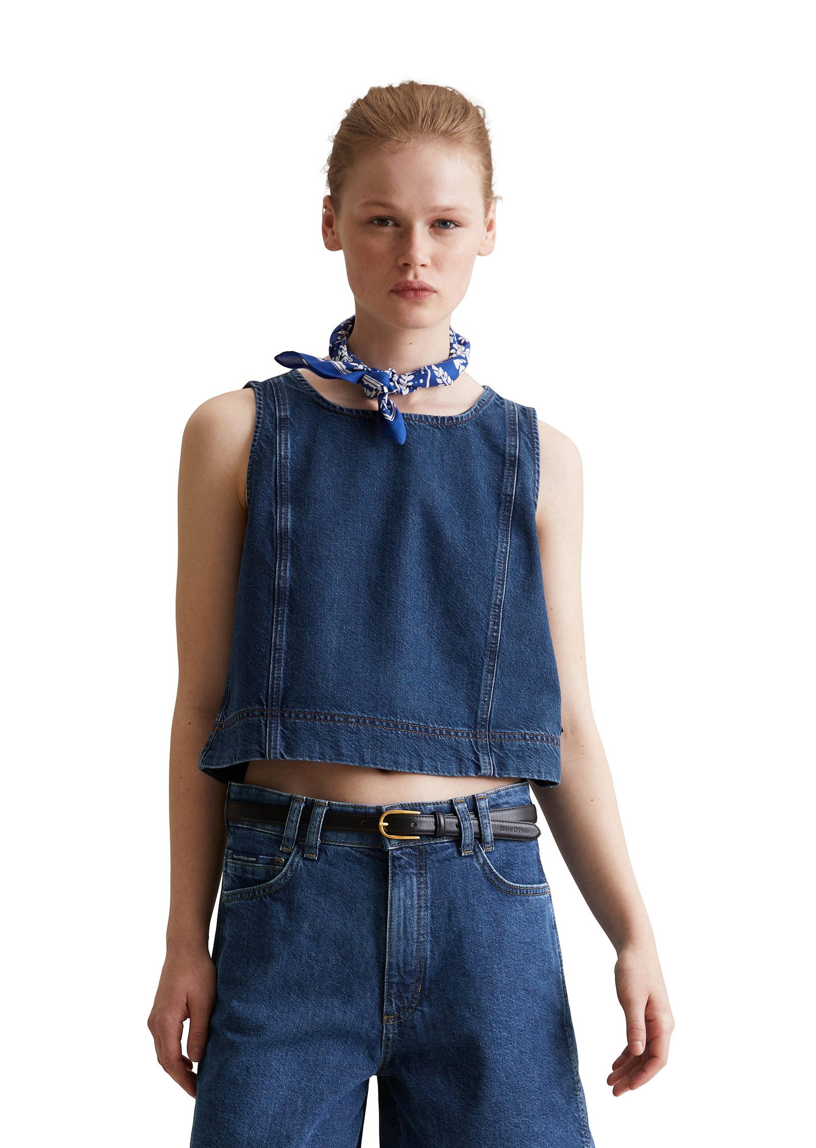 Marc O'Polo DENIM Blusentop aus reinem günstig online kaufen