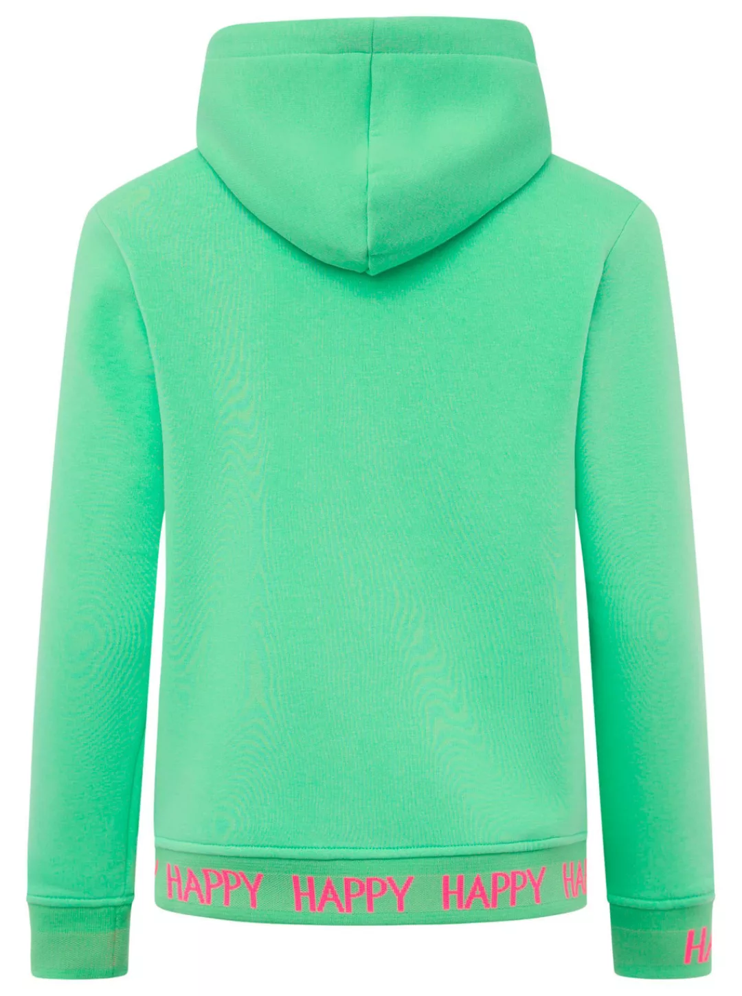 Zwillingsherz Sweatshirt mit Kapuze, Frontprint, neonfarben günstig online kaufen
