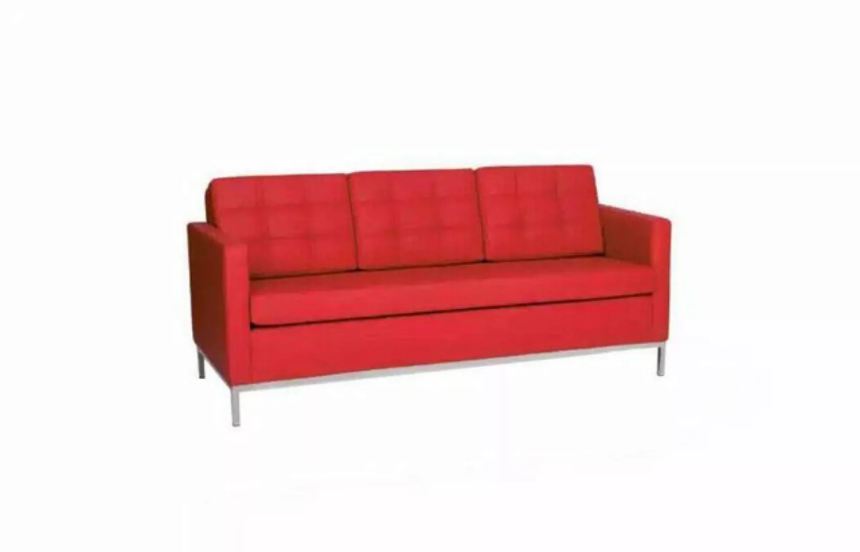 JVmoebel Sofa Roter Dreisitzer Moderne Luxus Couch Polstersitzer Textil Sof günstig online kaufen