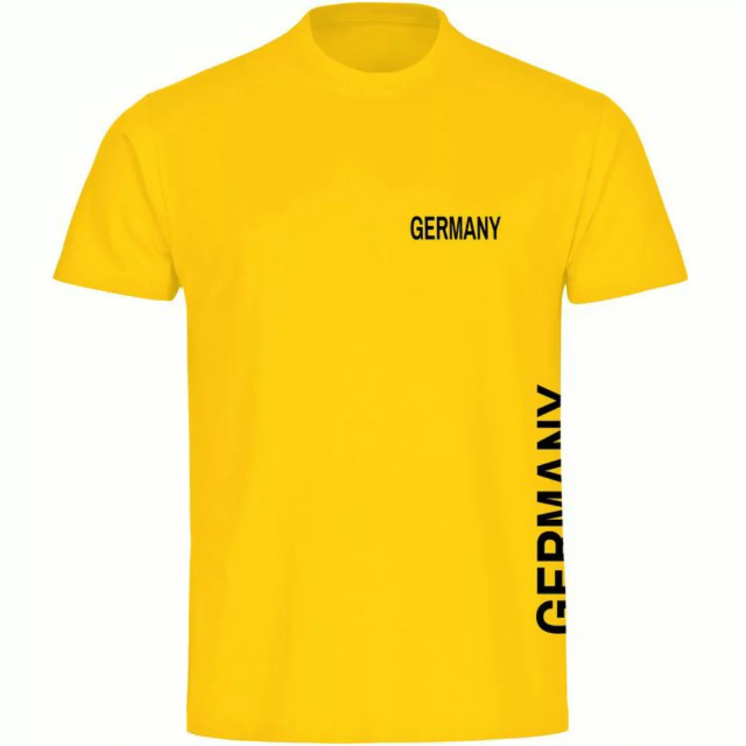 multifanshop T-Shirt Herren Germany - Brust & Seite - Männer günstig online kaufen