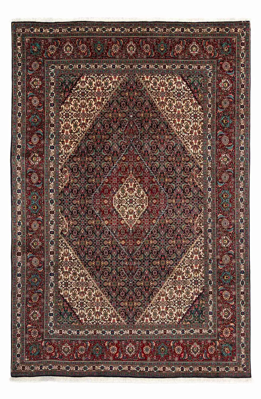 morgenland Wollteppich »Hamadan Medaillon Marrone 295 x 195 cm«, rechteckig günstig online kaufen