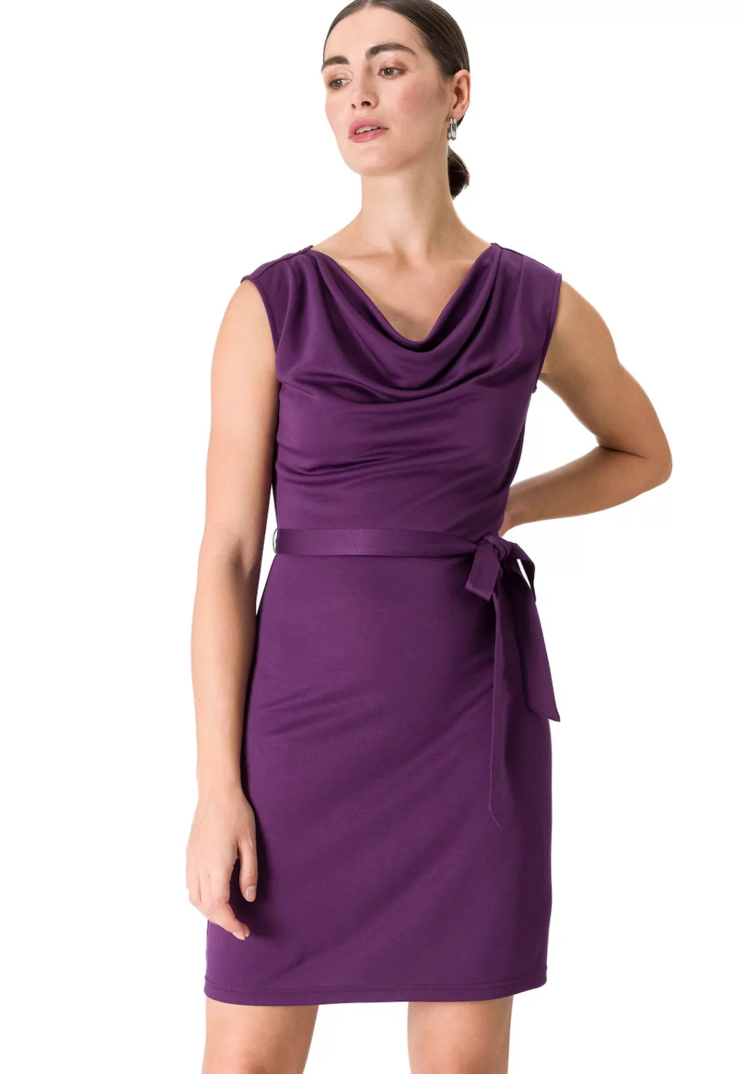 Zero Jerseykleid "zero Jerseykleid mit Bindegürtel", Gürtel günstig online kaufen