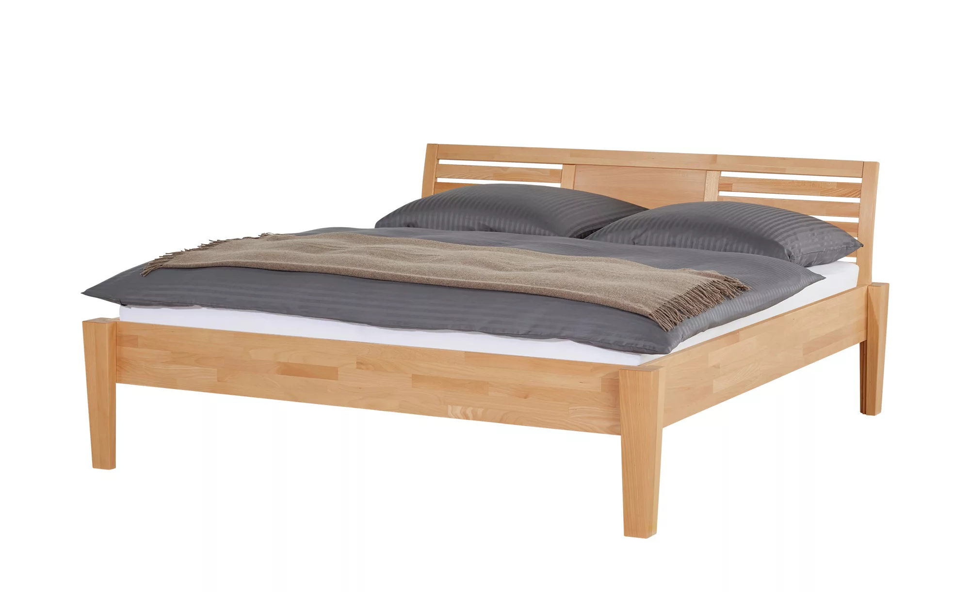 Massivholz-Bettgestell - holzfarben - 196 cm - 93 cm - Betten > Bettgestell günstig online kaufen