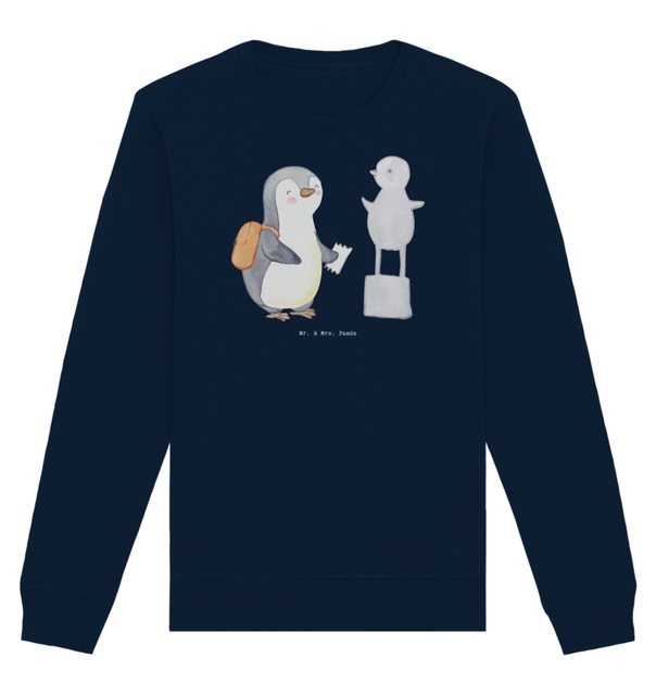 Mr. & Mrs. Panda Longpullover Größe M Pinguin Museum besuchen - French Navy günstig online kaufen