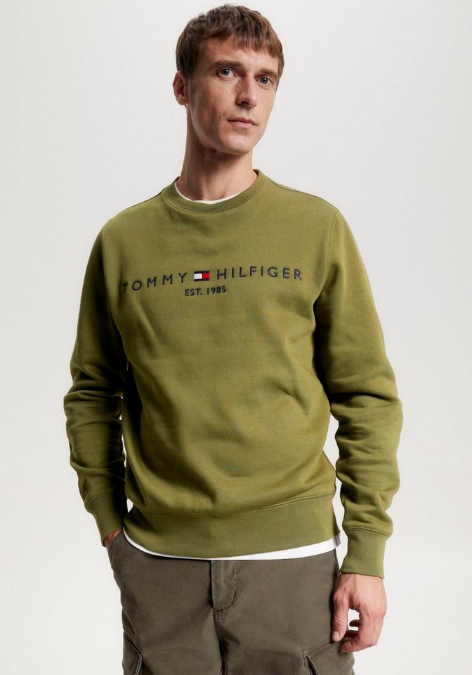 Tommy Hilfiger Sweatshirt TOMMY LOGO SWEATSHIRT mit klassischem Rundhalsaus günstig online kaufen