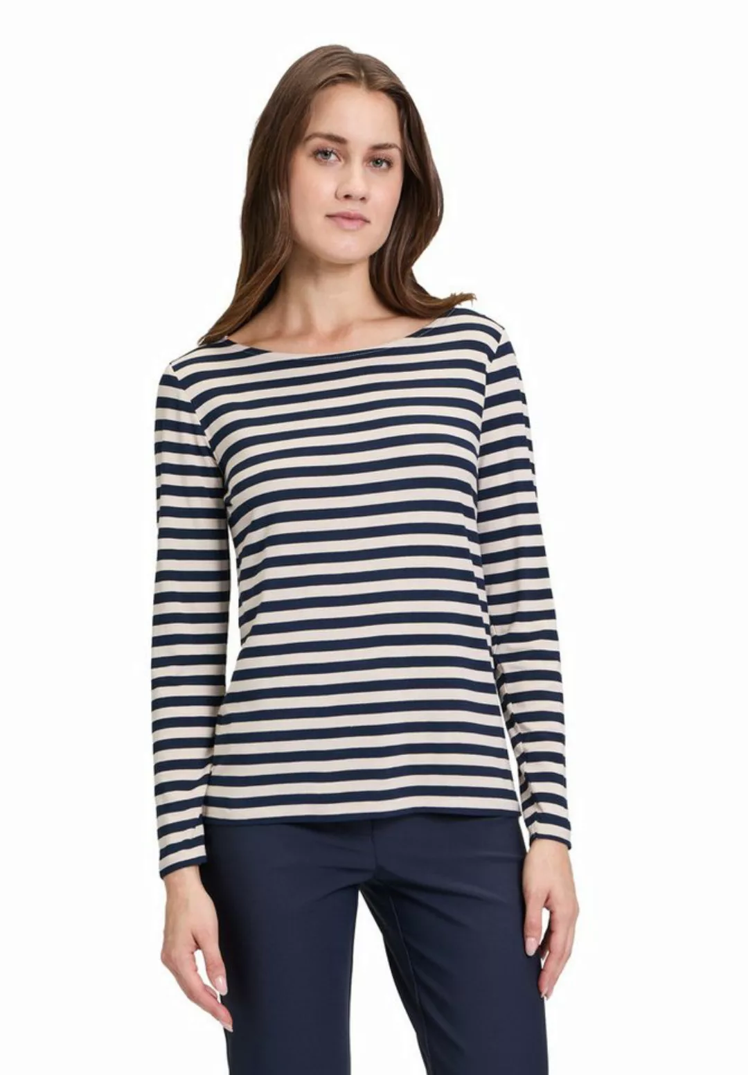 Betty Barclay Kurzarmshirt Betty Barclay Ringelshirt mit U-Boot-Ausschnitt günstig online kaufen