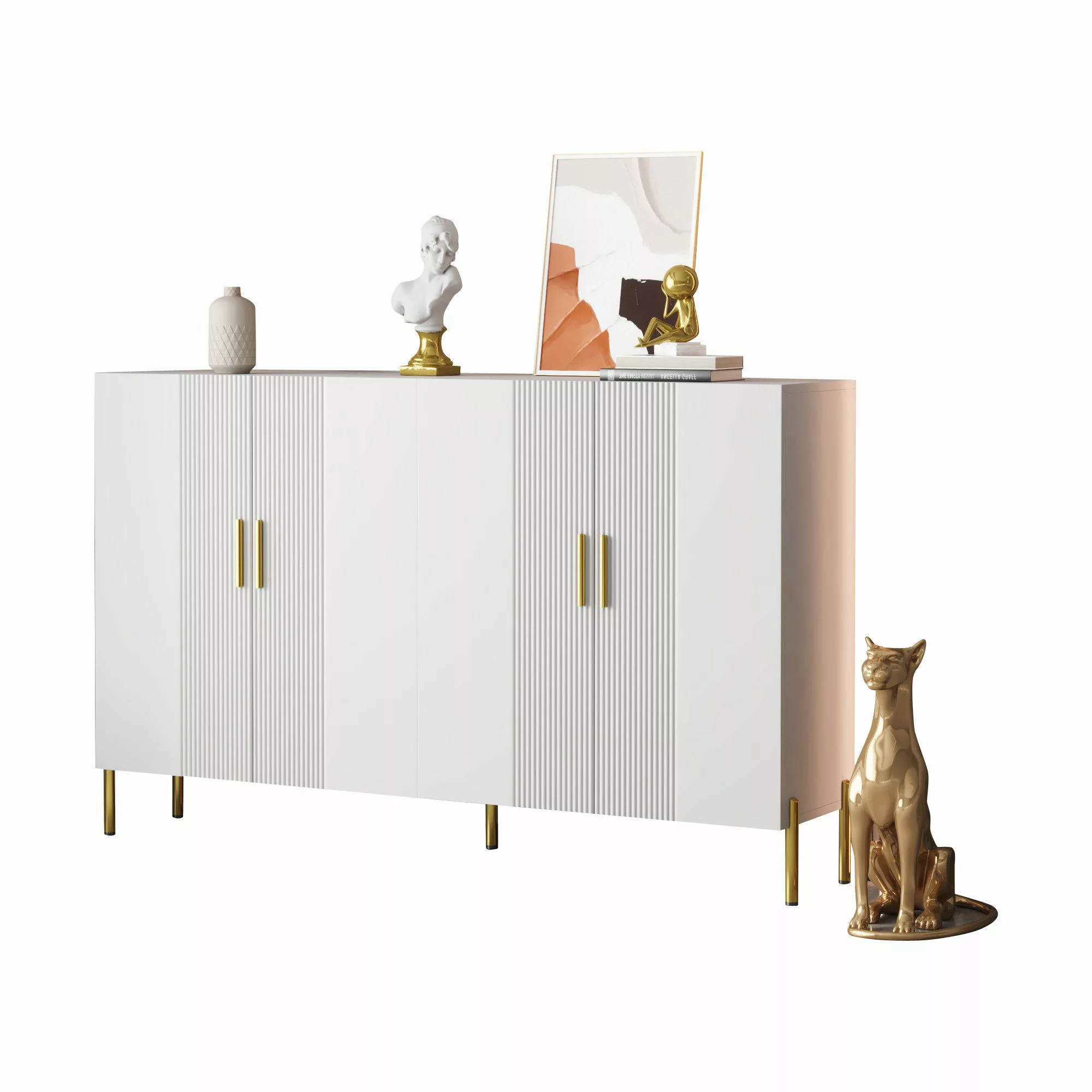 OKWISH Sideboard mit viel Stauraum (Wohnzimmerschrank, günstig online kaufen