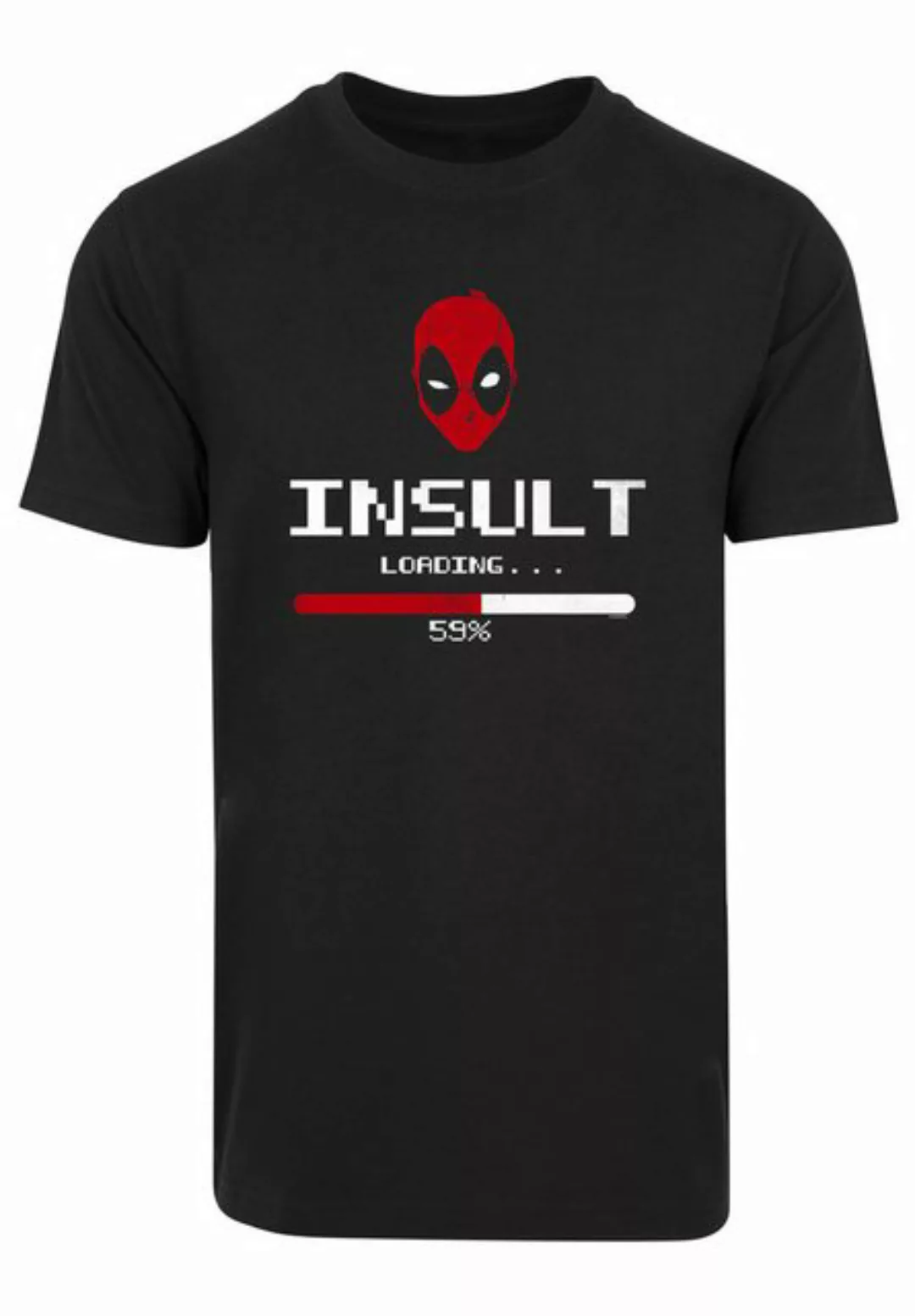 F4NT4STIC T-Shirt Marvel Deadpool Insult Loading Print günstig online kaufen