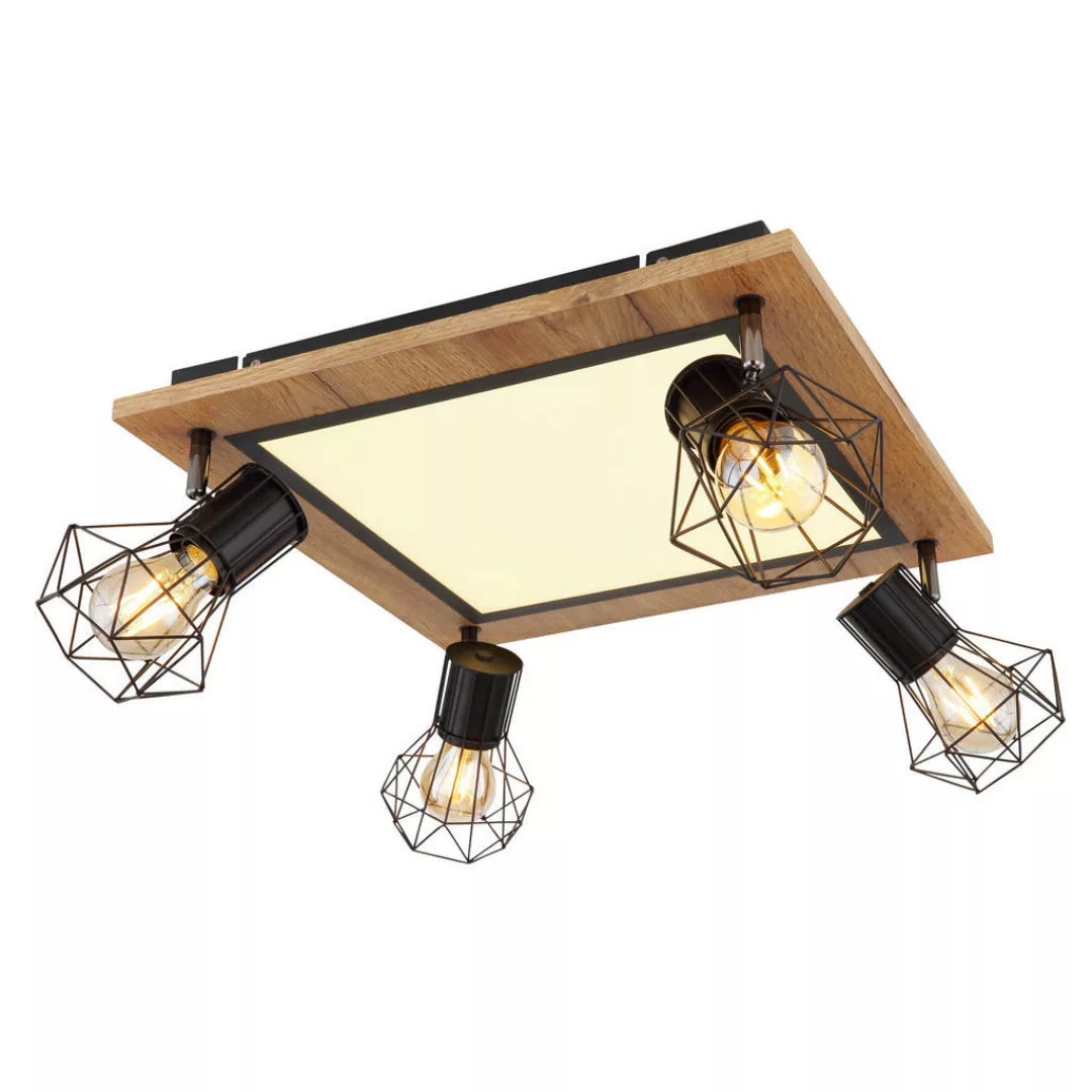 Deckenleuchte Priska mit LEDs, 4-flammig, 45x45cm günstig online kaufen