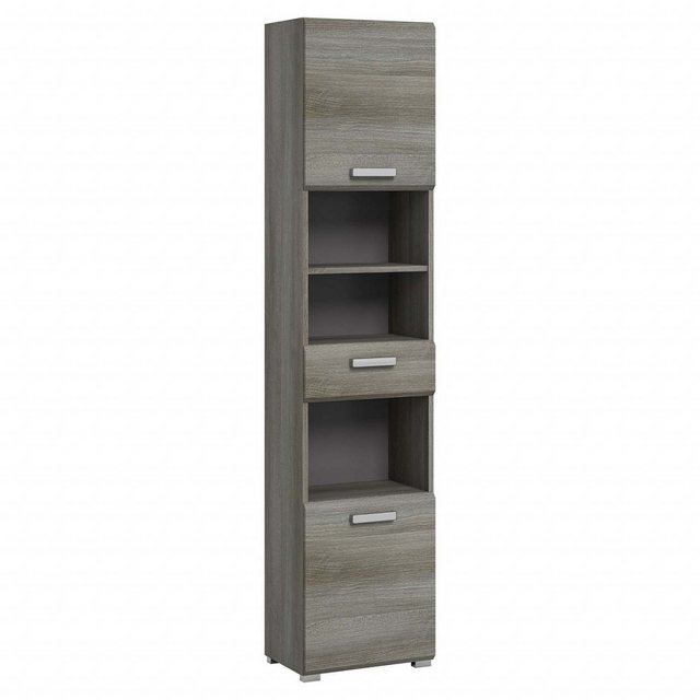 xonox.home Hochschrank in Rauchsilber - 40x185x33cm (BxHxT) günstig online kaufen