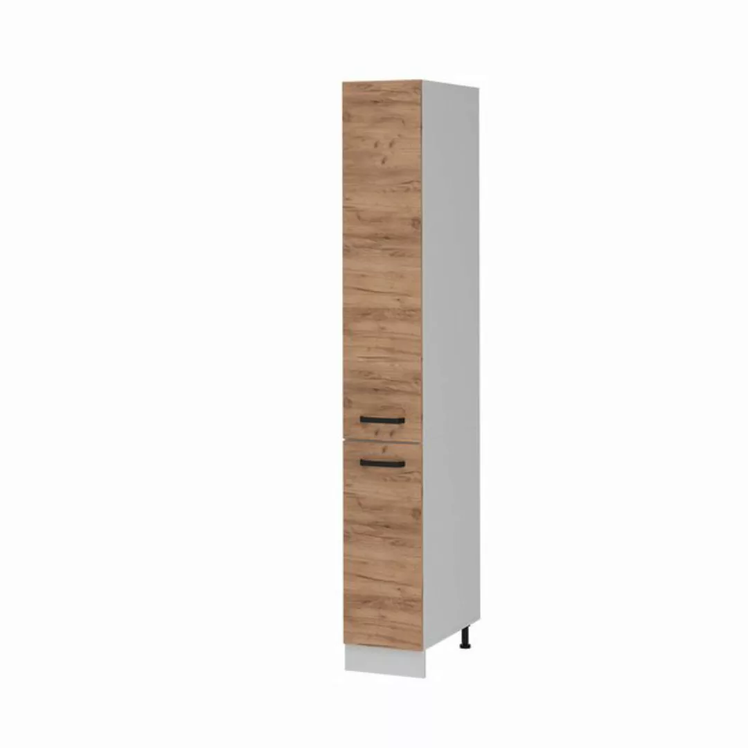 Vicco Hochschrank R-Line, Goldkraft Eiche/Weiß, 30 cm günstig online kaufen