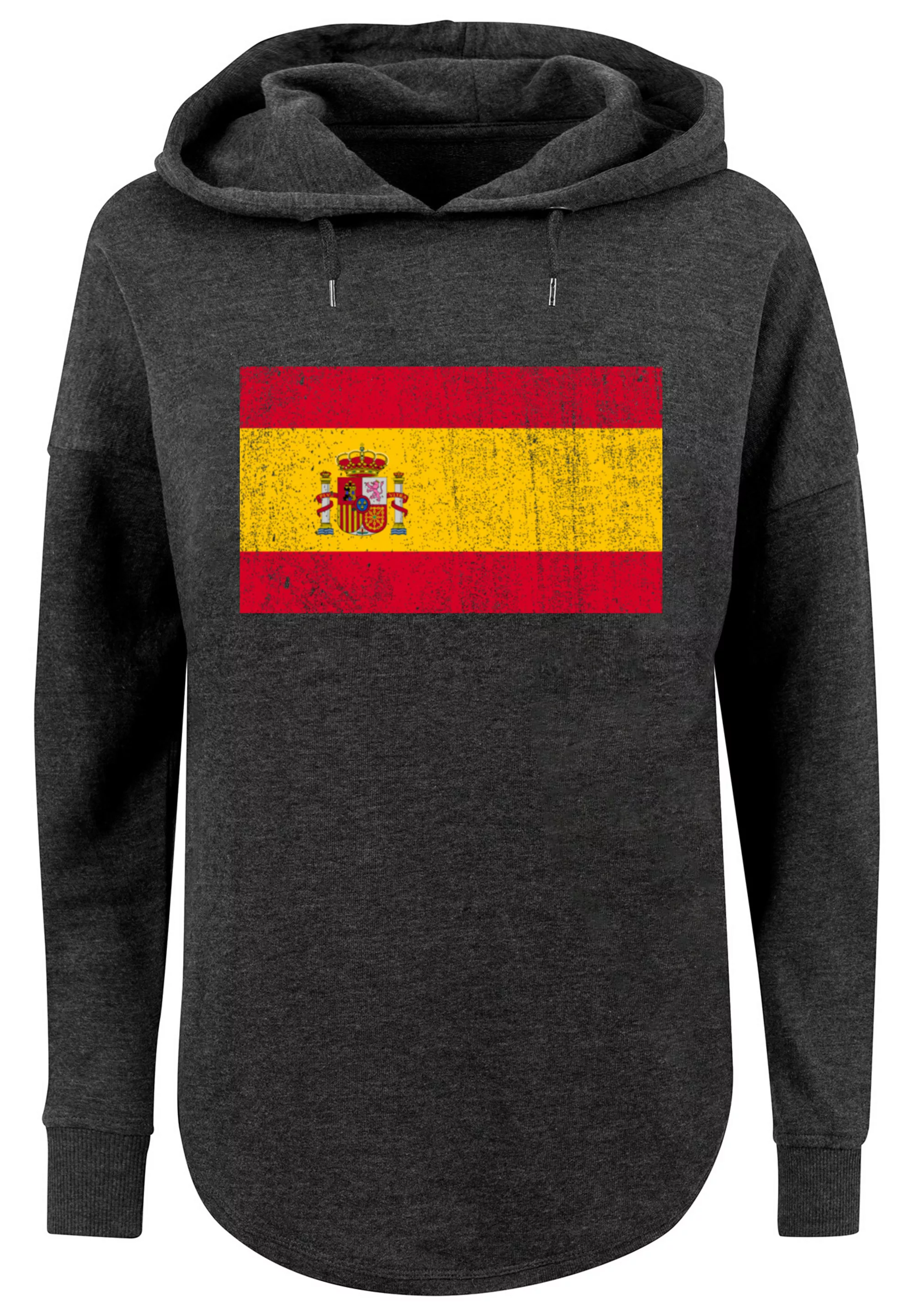 F4NT4STIC Kapuzenpullover "Spain Spanien Flagge distressed" günstig online kaufen