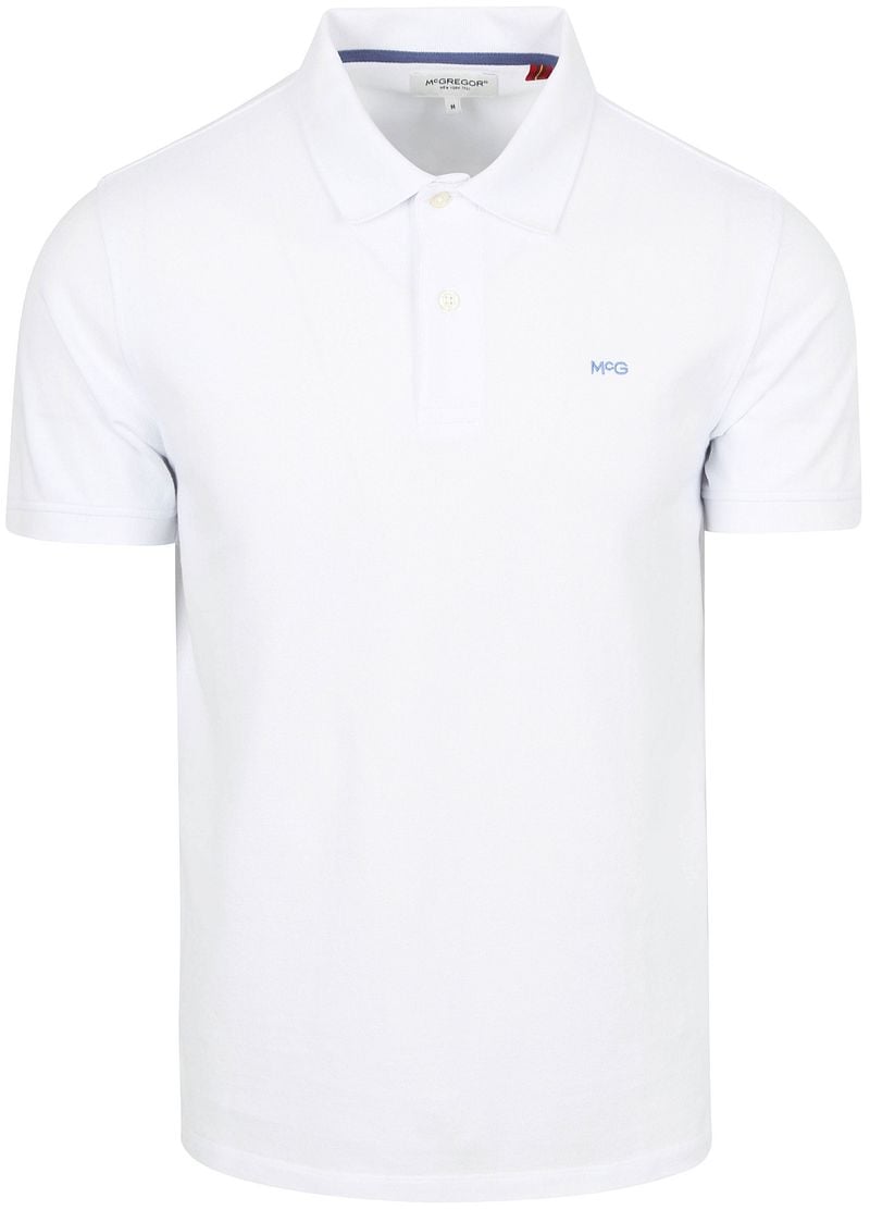 McGregor Piqué Poloshirt Weiß - Größe M günstig online kaufen